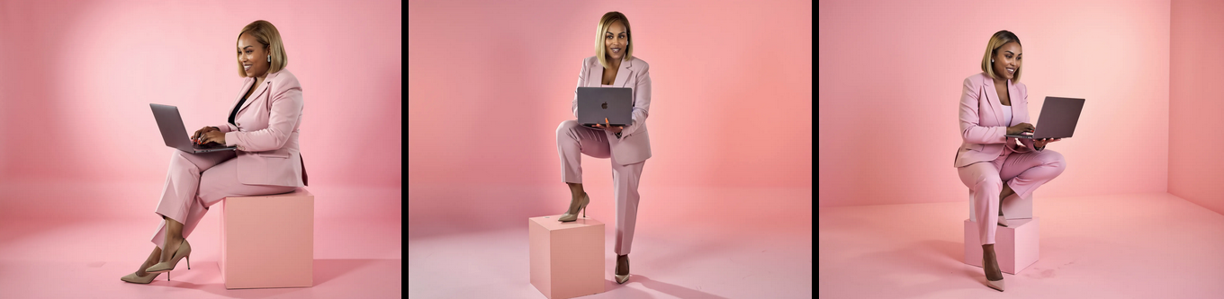 Cinematic AI photoshoot frame